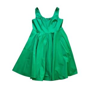 Hell Bunny Heidi Dress Swing Green Retro 50s, Size 2XL